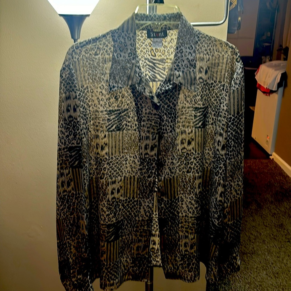 Long sleeve Animal Print Shirt